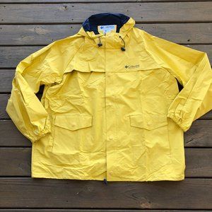 Men's Columbia Yellow Rain Suit
